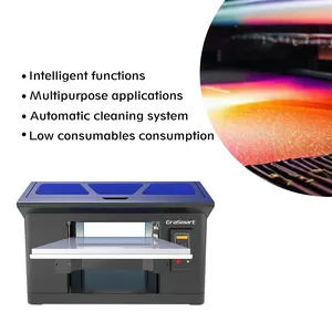 Erasmart nuovo adesivo UV DTF pellicola 3545 formato L130 macchina da stampa Uv flapbed adesivo stampante con vernice