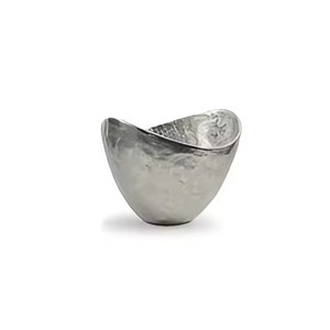 Tazón de Servir Minimalista de Metal, Tazón de Acero Inoxidable para Alimentos, Vajilla Contemporánea para Cocina y Comedor, Plato para Servir Ensaladas y Frutas - Product Image 5