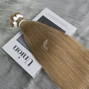 12A Grade Virgin Human Hair Bundles Cuticle Aligned Raw Virgin Hair In Natural Medium Brown