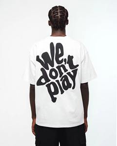 Camisetas Personalizadas de Manga Corta Extra Grandes para Hombre, 100% Algodón Grueso de 180gsm-300gsm, con Estampado Sólido y Tejido de Punto - Product Image 2