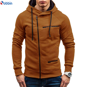 Sudaderas con Capucha Unisex de Alta Calidad, Sudadera con Cierre y Capucha Marrón, Estilo Urbano Personalizado, Corte Regular, Color Sólido, 100% - Product Image 4