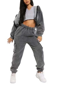 ชุดวอร์มสตรีทแวร์วินเทจฤดูหนาวแบบยูนิเซ็กซ์  ตกแต่งด้วยลายปักแบบดิสเทรส  ซิปฮู้ดดี้แบบฟอกสี  ปรับแต่งได้  รุ่นปี 2026 100% - Product Image 3