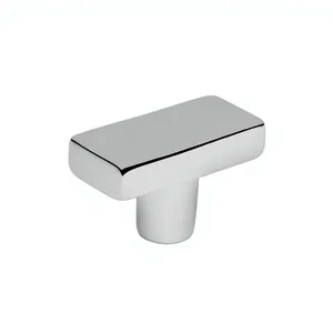 Modern Square Brass Cabinet Knob and Drawer Handle Eco-Friendly Durable Furniture <b>Hardware</b> for Kitchen and <b>Wardrobe</b> - Product Image 2