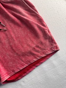 Ensemble de survêtement d'été 2 pièces en coton respirant pour hommes, personnalisé, vente en gros, avec t-shirt et short décontractés en coton à imprimé floral et effet délavé - Product Image 6