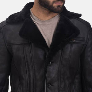Nouvelle conception, veste de moto en cuir véritable pour homme, denim, hiver, coupe ajustée, réversible, coupe-vent, respirante, avec poches - Product Image 6