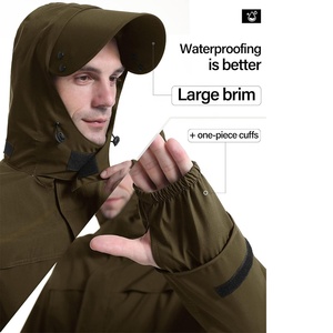 Trajes de lluvia informales resistentes al desgaste con ventilación avanzada y material ligero y transpirable para uso diario en exteriores - Product Image 4