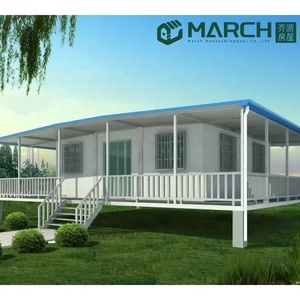 Casa Mobile Compatta con 3-4 Camere da Letto, Prefabbricata Pieghevole, Casa Container di Lusso Espandibile da 20-40 Piedi, Abitazione Residenziale - Product Image 1