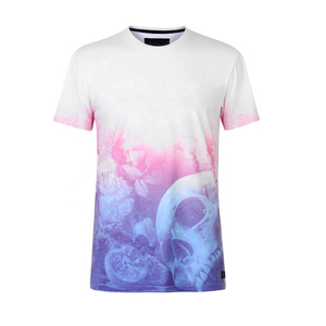 เสื้อพิมพ์ลายแบบซับลิเมชั่นตามสั่ง |   เสื้อยืดคอกลมเนื้อนุ่มน้ำหนักเบา 180 กรัม แบบถักลายเรียบง่าย แห้งเร็ว ระบายอากาศได้ดี - Product Image 1