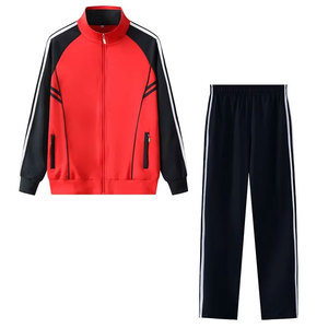 Traje de entrenamiento de poliéster 100% transpirable para hombre, personalizado OEM 2025, con cuello alto y media cremallera, para otoño - Product Image 5