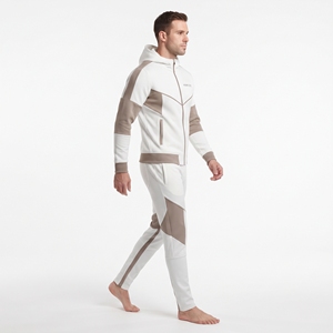 Ensemble de survêtement d'entraînement personnalisé pour homme en coton et polyester, imprimé par sublimation, respirant, veste à manches longues, pantalon de jogging à cordon de serrage, Pro - Product Image 4