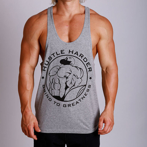 Nouveau débardeur de musculation personnalisé 100 % coton pour homme, coupe stringer, avec grandes ouvertures aux bras et côtés ouverts, idéal pour le fitness - Product Image 2