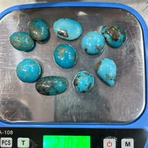 Turquesa Iraní Natural Certificada, Cabujón de Alta Calidad, Piedra Firoza para Joyería, Turquesa Azul Suelta al por Mayor - Product Image 5