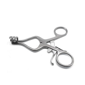 Écarteur chirurgical Weitlaner 13 cm, crochet à plaies 3x4 à pointes acérées, en acier inoxydable, instrument chirurgical manuel certifié CE - Product Image 2