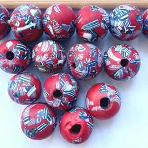 custom artisan glass trade <b>beads</b> abstract speckled tube round <b>beads</b> <b>direct</b> factory supply all africa ghana nigeria market - Product Image 3