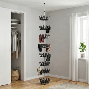 ชั้นวางรองเท้าหมุนได้ 8 ชั้น 48 คู่ ประกอบง่าย ขายส่งจากไต้หวัน ผู้ผลิตขายบน Shopee และ eBay ของ MIT DIY Home Storage Furniture - Product Image 2