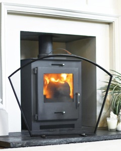 Paravent de cheminée en métal à treillis diamanté, pliable en trois panneaux, avec grille anti-étincelles, autoportant, barrière de sécurité pour foyer - Product Image 5