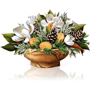 Biglietto di auguri natalizio 3D pop-up con magnolia invernale a grandezza naturale da 15 pollici, bouquet di fiori eterni da 15 pollici, biglietti bianchi per le festività - Product Image 1
