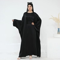 Abaya Confortable et Décontractée Grande Taille en Spandex Sans Couture pour Femmes Musulmanes – Qualité Supérieure, Extensible dans les Quatre Sens, Personnalisable pour le Printemps