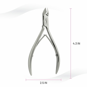 Stainless Steel Finger Cuticle Nipper 3mm Jaw Portable Professional <b>Callus</b> <b>Remover</b> Box Joint Double Spring - Product Image 2
