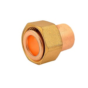 Conector hexagonal de cobre para tubería, rosca NPT hembra, resistente a la corrosión, suministro de agua, 2.8 pulgadas, fundición a baja presión, pulido - Product Image 2