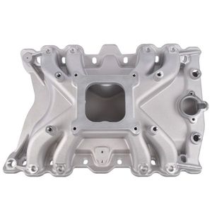 Single Plane Silver Aluminum Low-Rise Intake Manifold for Oldsmobile 400 425 455 R4150 - Product Image 1