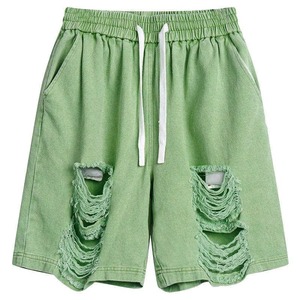 Pantalones Cortos de Baloncesto para Hombre con Bajo Deshilachado, Personalizables con Serigrafía y Bordado, Shorts Deportivos Casuales de Verano - Product Image 4