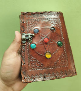 Journal spirituel vintage en cristal des 7 chakras, sculpté à la main, respectueux de l'environnement, Feng Shui, avec un design antique - Product Image 4