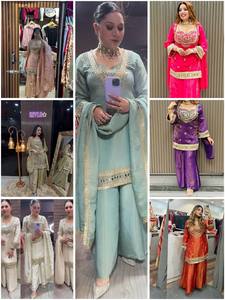 Эксклюзивный комплект из 4 предметов: топ-палаццо с настоящим зеркалом и вышивкой для экспорта по всему миру - Product Image 6