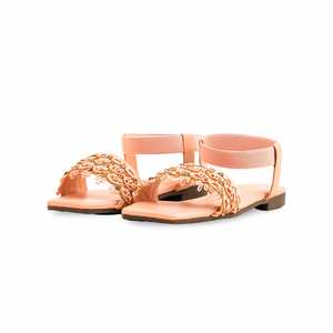 <b>Girls</b> Pink <b>Heeled</b> Casual Sandal KD9876 - Product Image 3