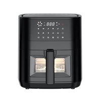 Friteuse à air numérique moderne Sudex CKZ-2112B 5,5 L avec écran tactile, technologie à air chaud rapide et revêtement antiadhésif pour usage domestique