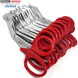 Juego de 12 Tijeras para Paramédicos y Técnicos de Emergencias Médicas, 7.25 Pulgadas, Acero Inoxidable, Tijeras para Vendajes, Tijeras Médicas de Emergencia para Enfermeras y Doctores, en Rojo - Product Image 3