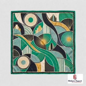 Écharpe carrée légère et douce pour femme, accessoires de mode au design élégant, faible MOQ, fabrication en gros OEM ODM, fournisseur personnalisé - Product Image 2