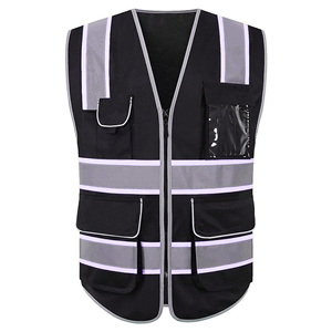 Chaleco de Seguridad Reflectante de Alta Visibilidad, Unisex, de Poliéster, Amarillo, con Bolsillos y Cierre de Cremallera - Product Image 6