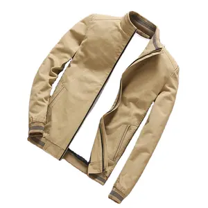 Veste mince à col montant oem avec logo personnalisé veste uniforme de baseball décontractée pour hommes printemps et automne veste pour hommes - Product Image 1