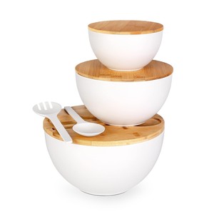 Bamboo Wood Rectangle <b>Bowls</b> & Fruit <b>Bowls</b> Mid Century Modern Design Tabletop Use | OEM Custom Wholesale by Aqudus Saleem India - Product Image 5