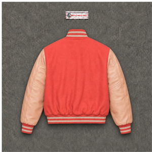 Veste universitaire en laine corail personnalisable avec logo, production en gros, qualité export, style urbain tendance, look minimaliste et épuré - Product Image 6