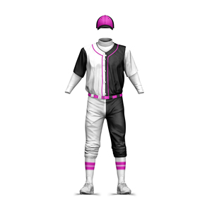 Uniformes de Béisbol Transpirables con Estampado Digital ODM, 100% Poliéster, Unisex, Tallas Grandes, Manga Corta, Nombre del Equipo Personalizado, Cuello en V/Cuello Redondo - Product Image 6