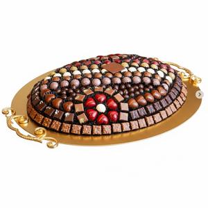 Plateau à chocolat vintage fait main en métal, plateau de service pour bonbons, présentoir à desserts pour événements et traiteurs, prix le plus bas - Product Image 3