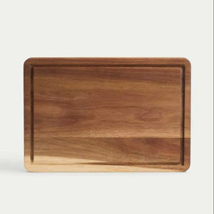 เขียงไม้ธรรมชาติ เขียงหั่นอาหารในครัว ทำจากไม้เนื้อแข็ง ทนทาน ใช้หั่นผัก ผลไม้ เนื้อสัตว์ - Product Image 1