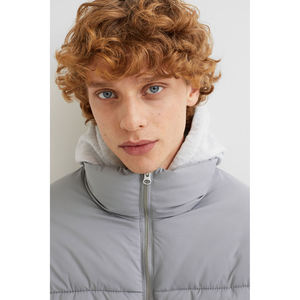 Veste matelassée imprimée pour homme, chaude, d'hiver, avec capuche réglable et fermeture éclair intégrale, pour l'extérieur, vente en gros - Product Image 6