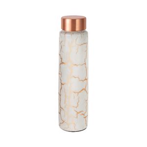 Bouteille d'eau en cuivre de qualité supérieure, faite à la main, réutilisable, écologique, au design classique, avec bouchon à vis, compatible lave-vaisselle, vaisselle traditionnelle - Product Image 3