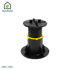 Sunsbuild Heavy Duty Adjustable Plastic Pedestals for <b>Deck</b> Joist Support Outdoor Decking and Landscaping Project - Product Image 5