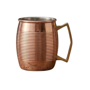 Tasses à cocktails gravées à la main pour boissons fraîches, mugs Moscow Mule en cuivre avec poignée, vente directe usine - Product Image 3