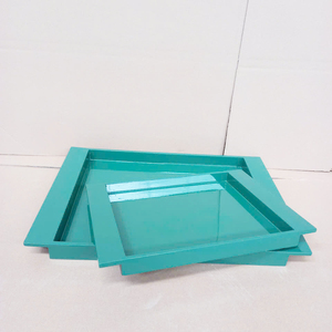 Handcrafted Vietnamese lacquer tray with a stylish rectangle shape offering custom OEM/ODM finishes tailored for wholesale price - Product Image 1
