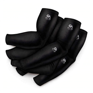 Mangas de compresión unisex GYM ACTIVE ENTERPRISES hasta el codo, de poliéster UPF50+, ligeras, para levantamiento de pesas, de secado rápido y transpirables - Product Image 6