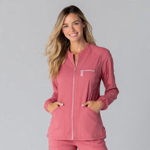 Blouse médicale unisexe, veste de travail avec logo et couleurs personnalisés - Product Image 3