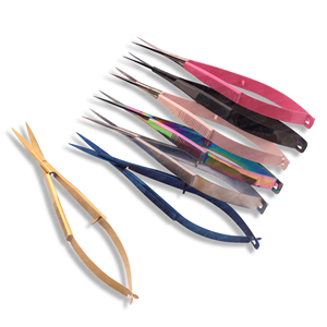 Nuevas tijeras multi-muelle para recortar pestañas, de acero inoxidable sostenible, para diestros, extremadamente afiladas para un corte cómodo. - Product Image 6