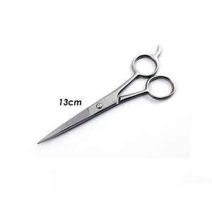 Ciseaux de coiffure professionnels 13 cm en acier inoxydable, lame tranchante, pour droitiers, manche en céramique moyen, ciseaux de barbier - Product Image 5