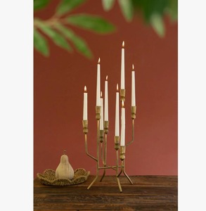 Brass Candelabra Five Arm Candle Holder Durable Home Decoration Modern <b>Table</b> Centerpiece - Product Image 3