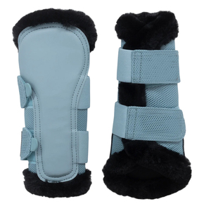 Equestrian PU Leather Customizable Brushing <b>Boots</b> for Horse Care and <b>Riding</b> - Product Image 1